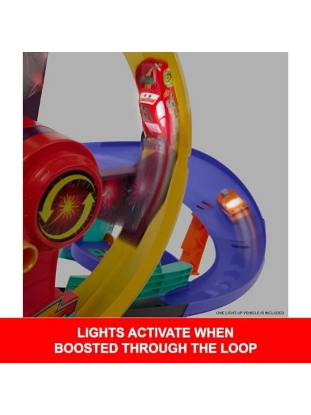 Disney Pixar Cars Race to Celebrate Track Set - Fun Raceway Playset for Kids